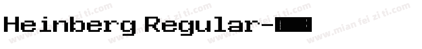 Heinberg Regular字体转换